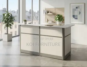 Reception Desk; 1800mm White Modern Coporate Receotion Desk