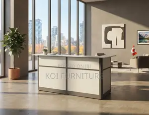 Reception Desk; 1800mm White Modern Coporate Receotion Desk