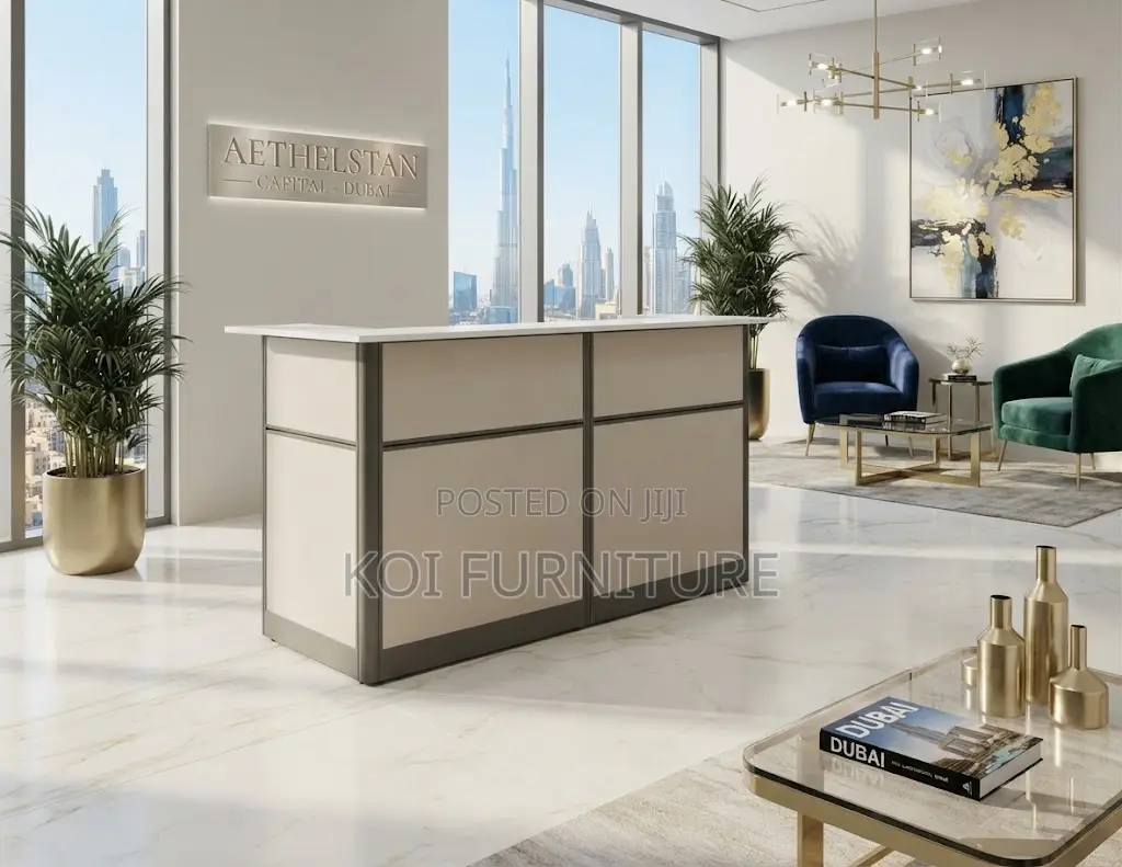 Reception Desk; 1800mm White Modern Coporate Receotion Desk