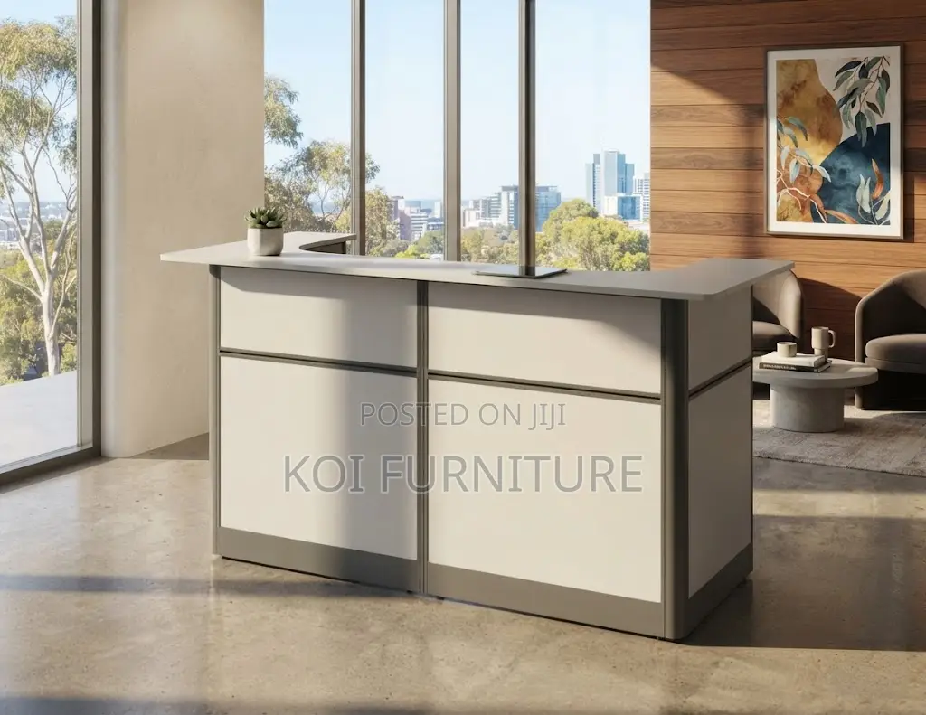 Reception Desk; 1800mm White Modern Coporate Receotion Desk