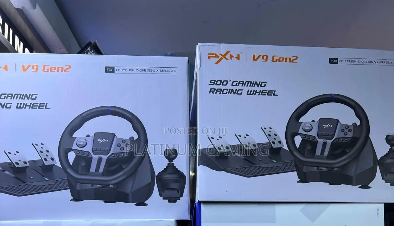 PXN V9 GEN2 Gaming Steering Wheel for PC, Xbox PS4
