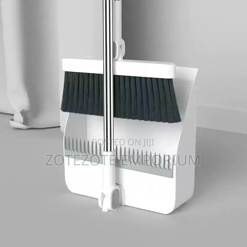 2 in 1 Long Handle Broom and Dustpan Combo Set
