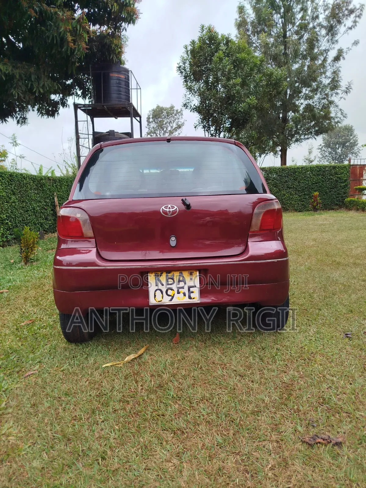 Toyota Vitz 2001 Burgundy