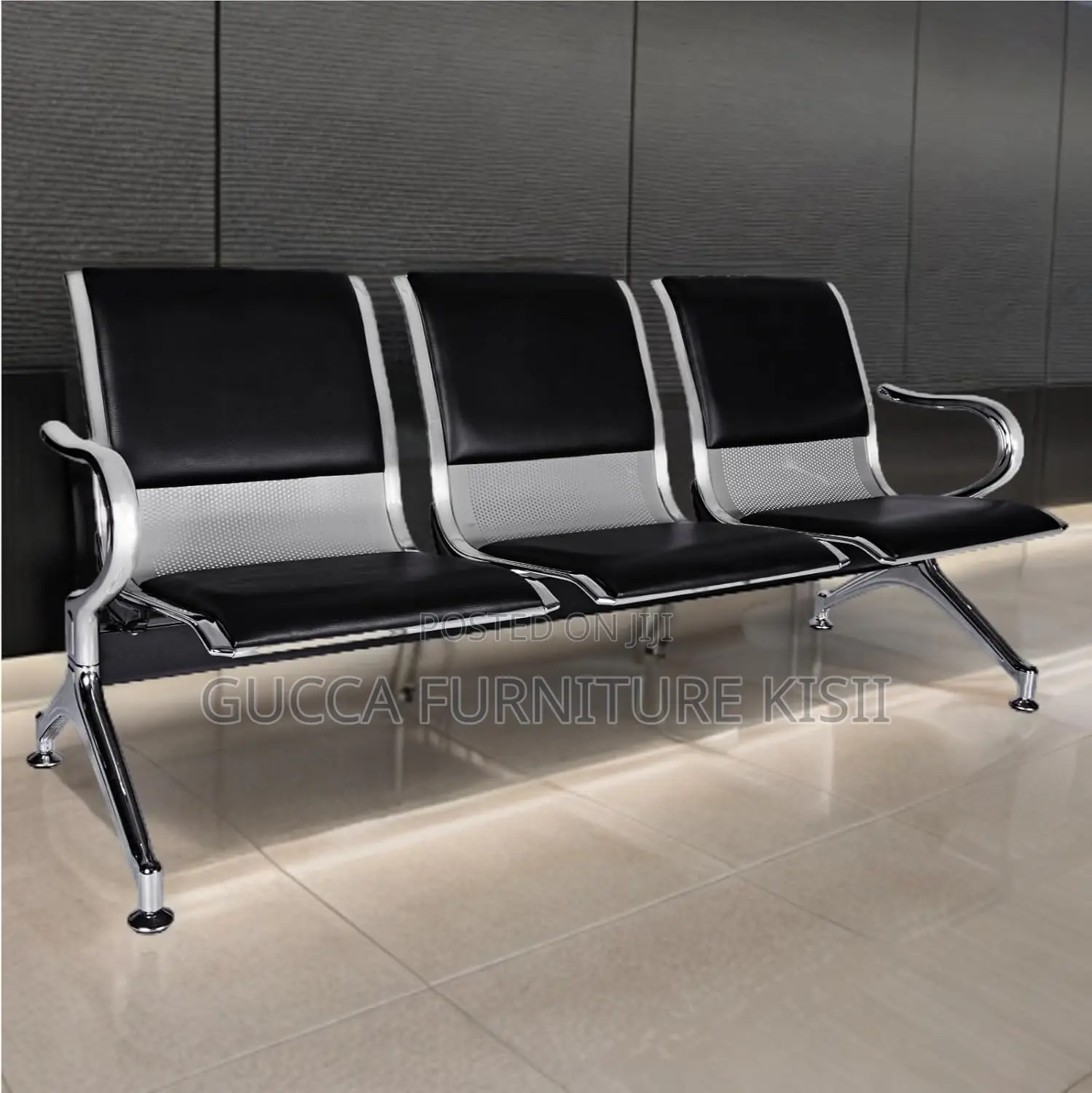 Bench; 3-Link Hospital Reception Bench