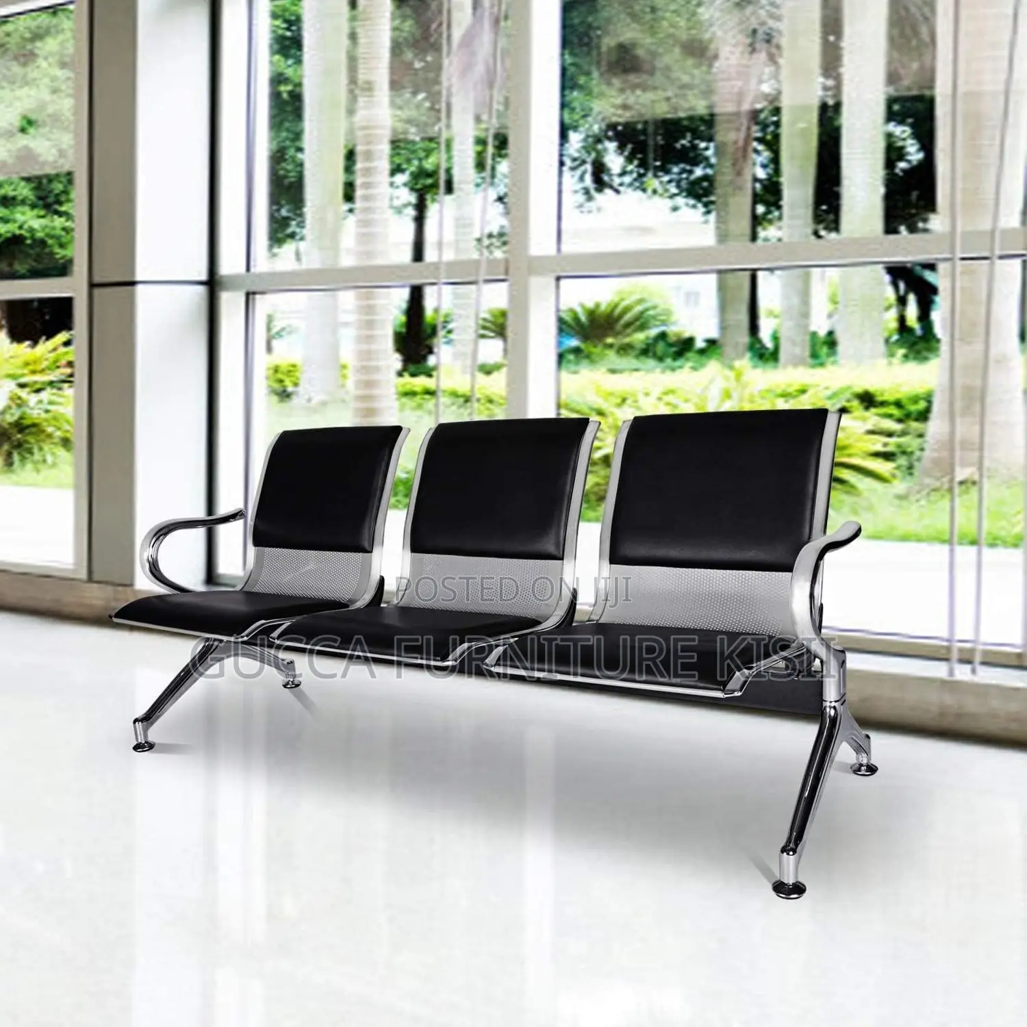 Bench; 3-Link Hospital Reception Bench