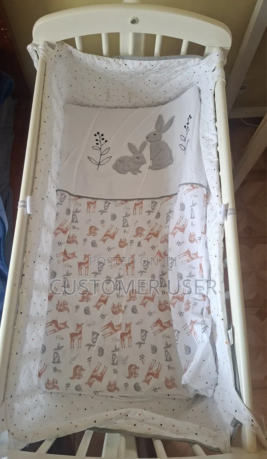 Baby Cot for Sale-Comes With a Mattress,mattress Cover and Bumper