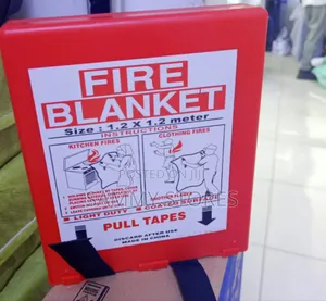 Fire Blanket in Red Protective Storage Case