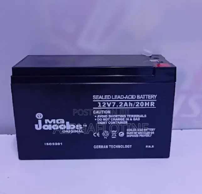 MG Jacobs Sealed Lead -Acid Battery 12v 7.2Ah/20hrs