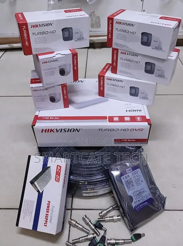 Hikvision 6-Camera CCTV Surveillance Kit – 2MP Full HD