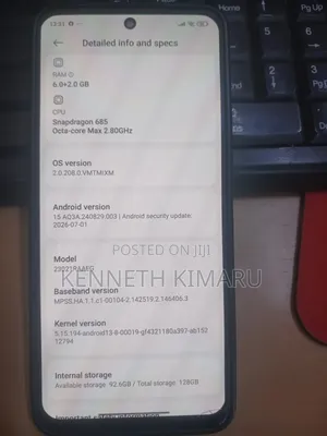 Xiaomi 12 128 GB Black