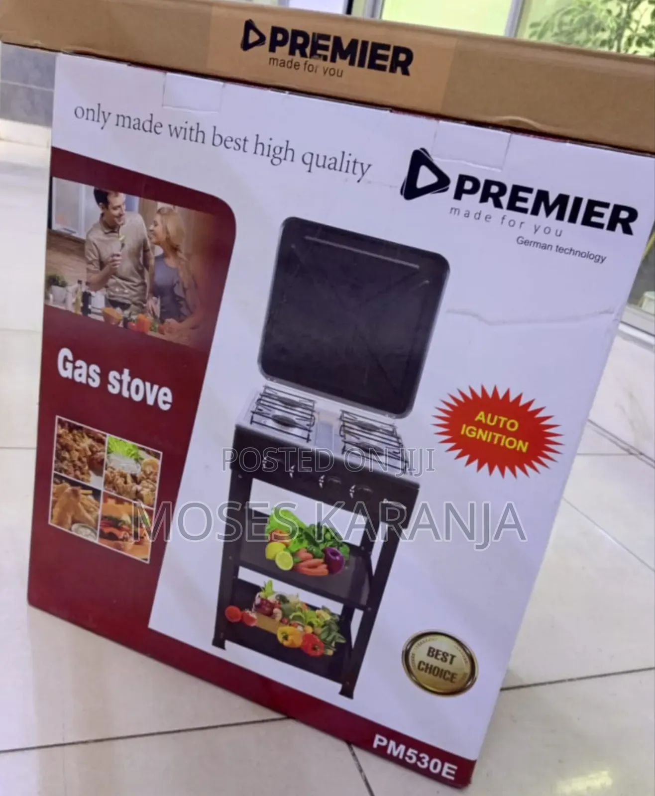 Premier PM530E Gas Stove With Auto Ignition