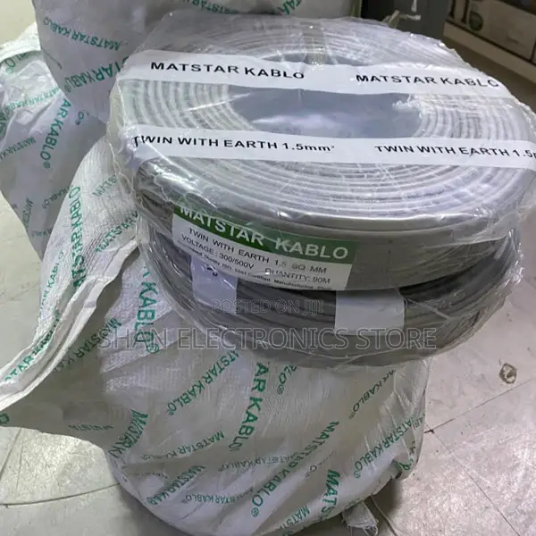 . MatStar 2.5mm Twin Earth Cable 90M PVC Insulated Long Roll Electrica