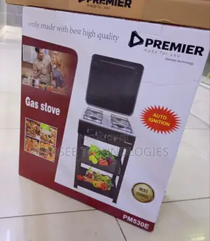 Premier PM530E 4-Burner Gas Cooker With Auto Ignition