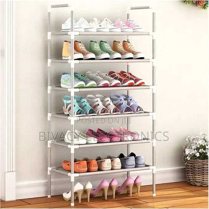 Meiyan Shoe Rack 8layer Black