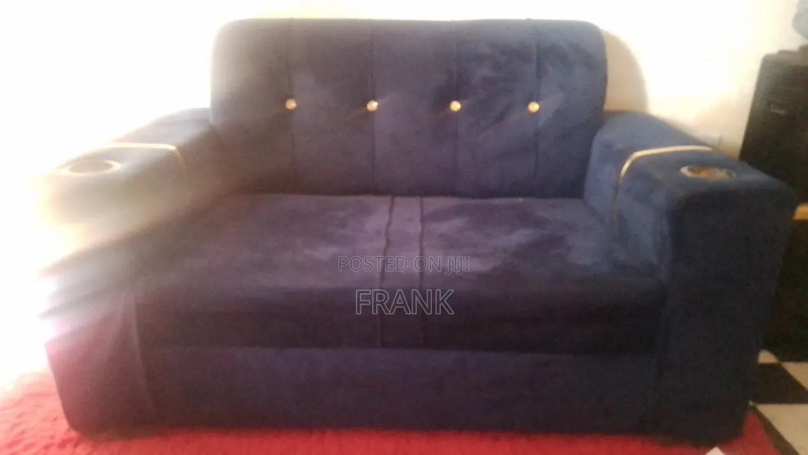 Blue Two-Seater Sofa