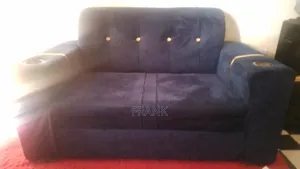 Blue Two-Seater Sofa