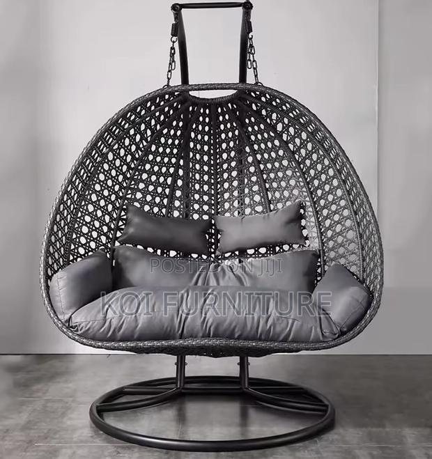 Home Chairs; 2-Seater Hammock Rattan Hanging Chair