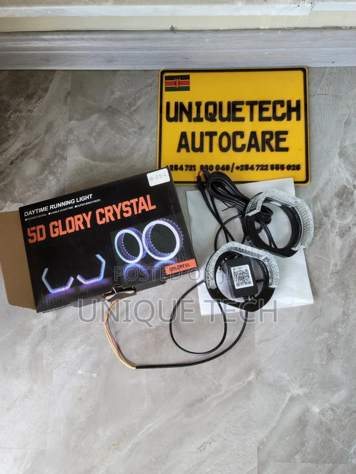 5D Crystal Glory Ring Lights 3" 2.5" Car Headlight Rings