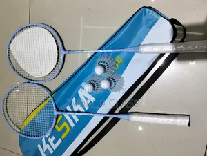 Badminton Racket Set – 2 Player Combo With 3 Plastic Shuttlecocks