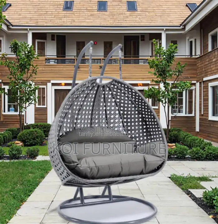 Home Chairs; 2-Seater Hammock Rattan Hanging Chair