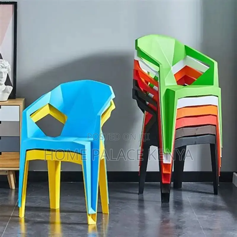 Plastic Chair; Space Saving Plastic Dining Chair for Compact Homes