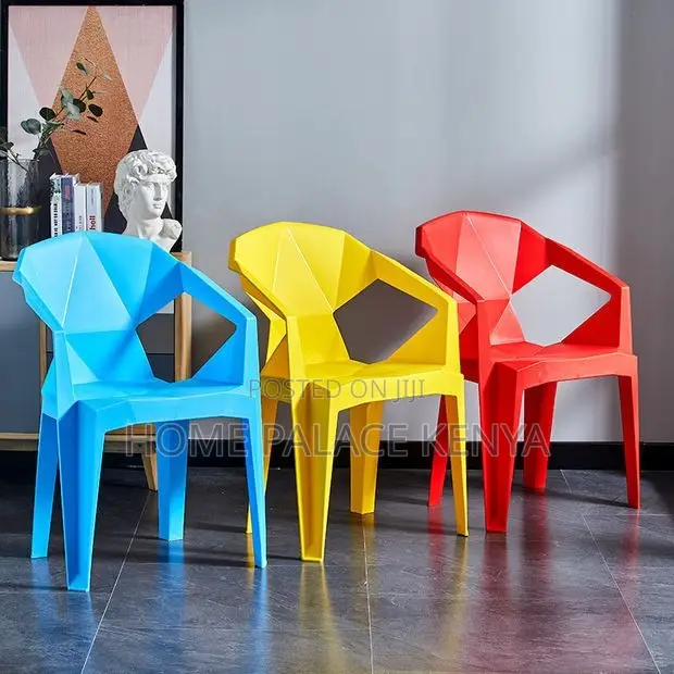 Plastic Chair; Space Saving Plastic Dining Chair for Compact Homes