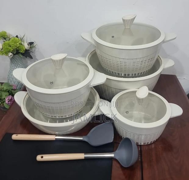 Laky Rain LRA-12 12pcs Granite Cookware Set - Pm - thumbnail 3