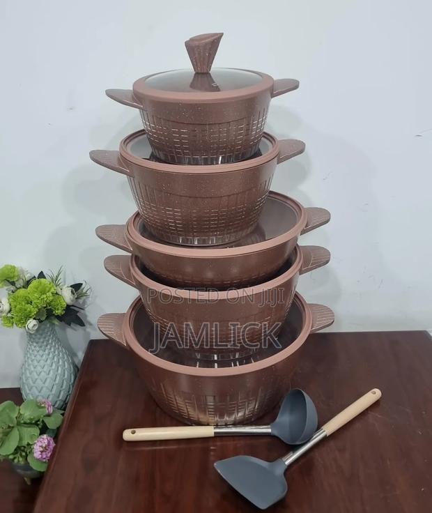 Laky Rain LRA-12 12pcs Granite Cookware Set - Pm - thumbnail 5