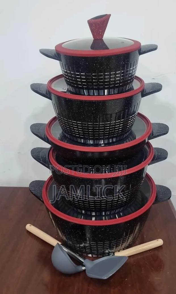 Laky Rain LRA-12 12pcs Granite Cookware Set - Pm - thumbnail 9