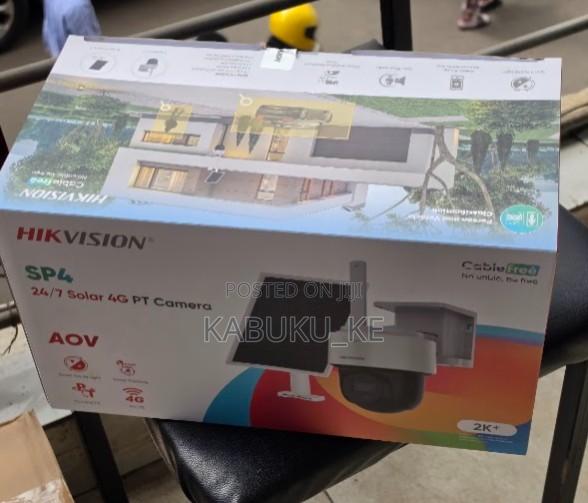 Hikvision SP4 Single Lens Solar CCTV Camera4G LTE, Two-Way Audio