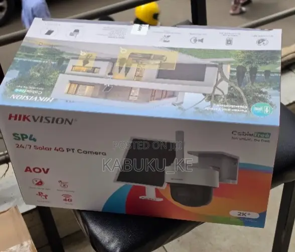 Hikvision SP4 Single Lens Solar CCTV Camera4G LTE, Two-Way Audio