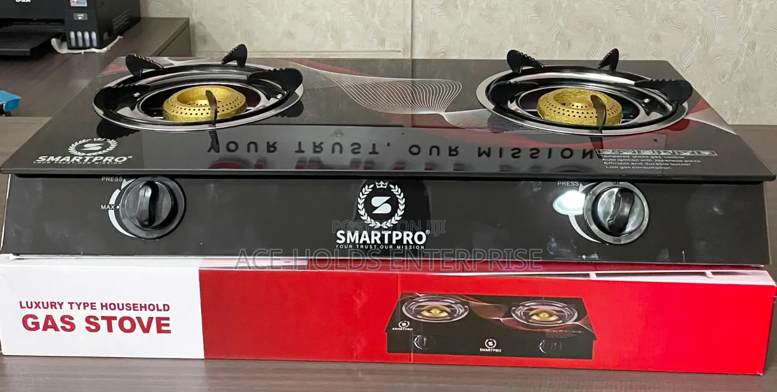 Smart Pro 2 Gas Burner Glass Top Design