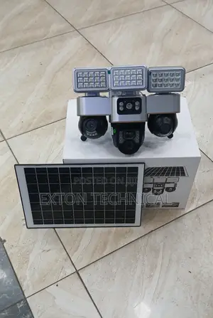 Outdoor Security 3 Screen V380 Triple Lens 4g Floodlight Camera