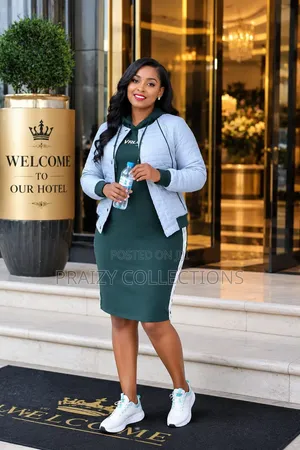 2-Piece TRACKSUIT DRESS: Jacket + Dress