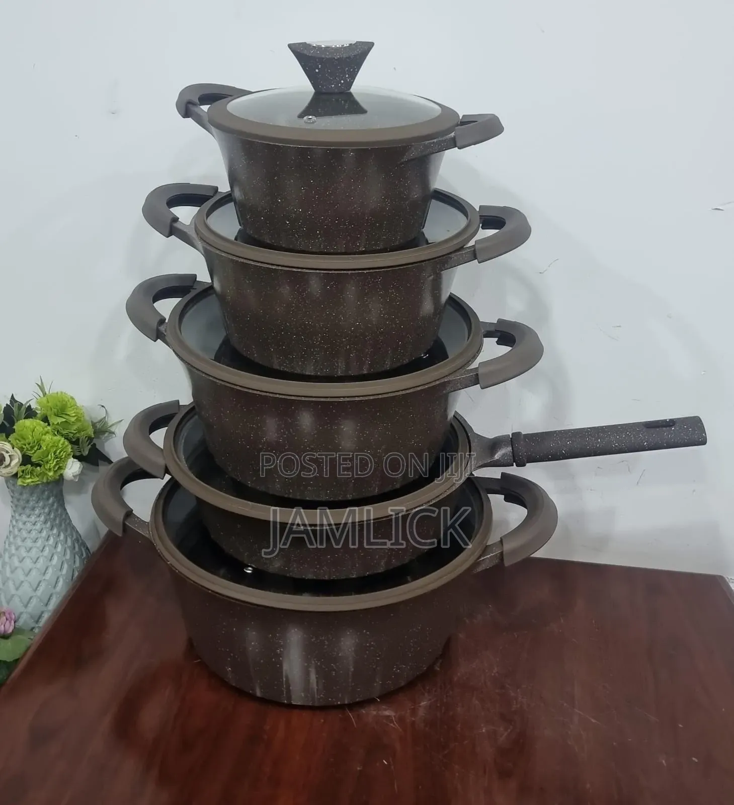 Lucky Rain LRY-10 10pcs Granite Cook Serve Cookware Set - Pm