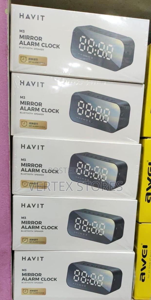 HAVIT Bluetooth Speaker | Alarm Clock – M3 (Black) - main view