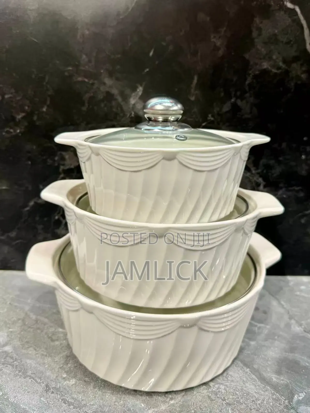 3-in-1 Ceramic Serving Dish Casserole Set – Pm