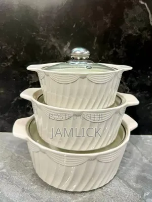 3-in-1 Ceramic Serving Dish Casserole Set – Pm