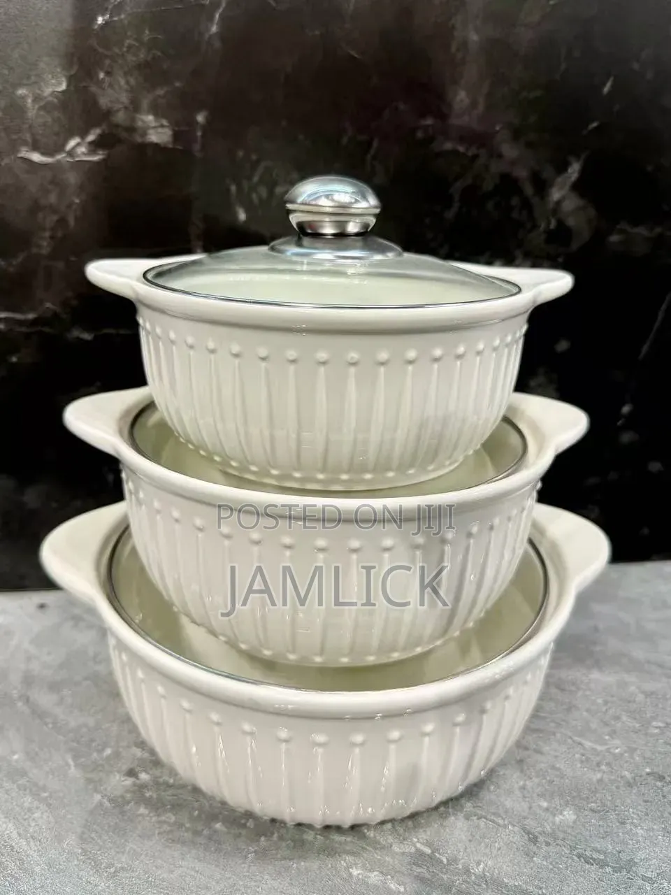 3-in-1 Ceramic Serving Dish Casserole Set – Pm