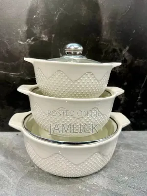 3-in-1 Ceramic Serving Dish Casserole Set – Pm