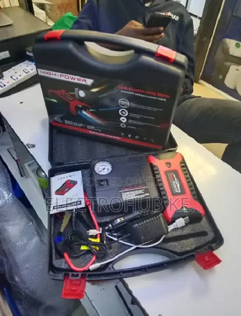 12V 99800mAh Car Jump Starter With Air Compressor