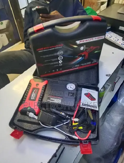 12V 99800mAh Car Jump Starter With Air Compressor