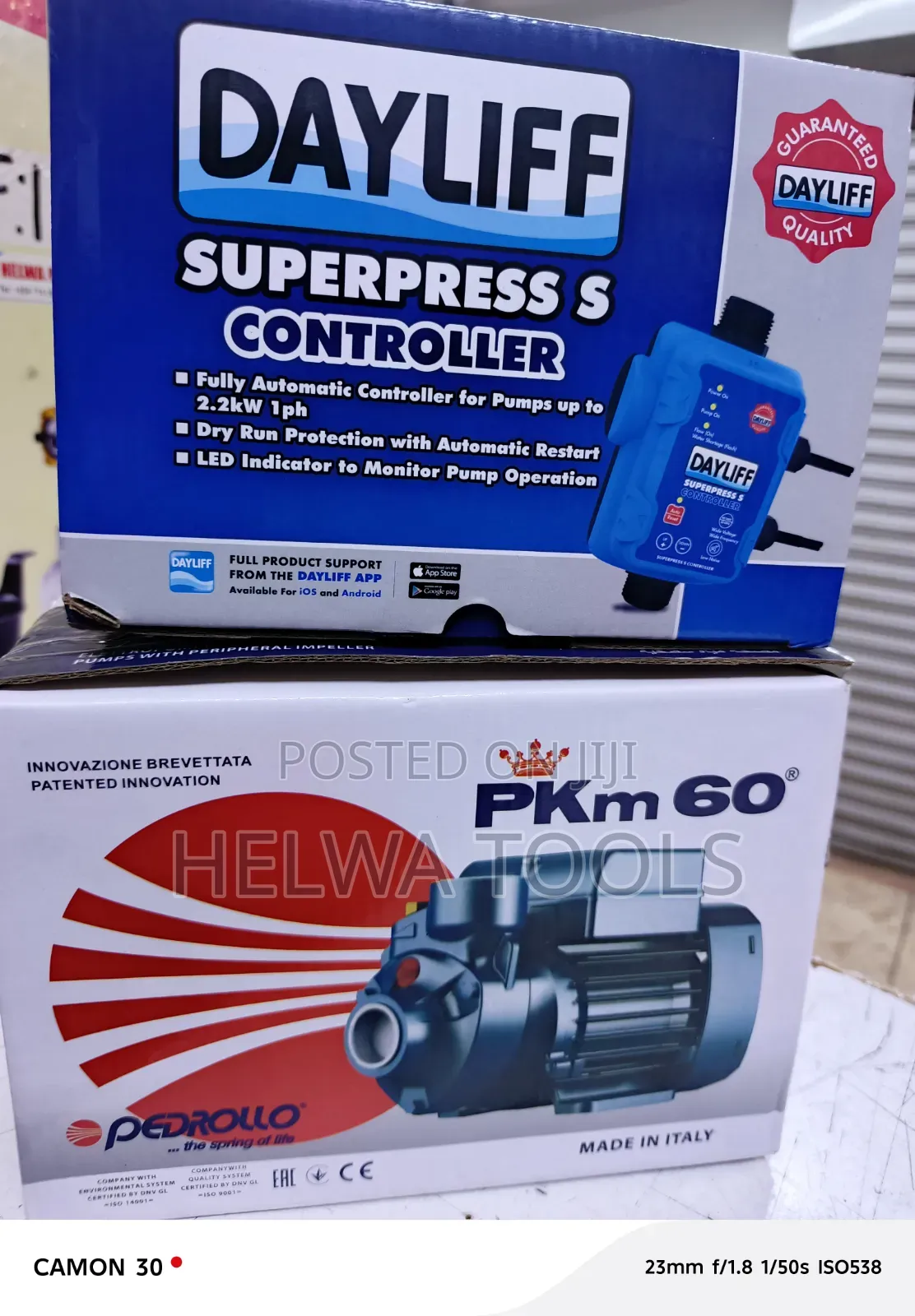 Pedroll 0.5 HP + Automatic Pressure Control Dayliff