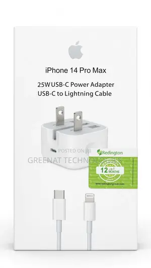 iPhone 14 Pro Max 25W USB-C Power Adapter USB-C to Lightning Cable 1M
