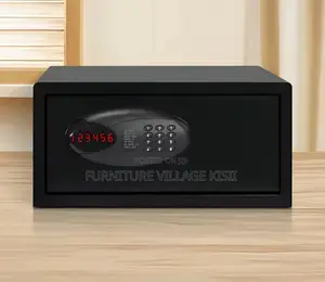 Office Furniture; Black Generic Electronic Digital Safe Box.