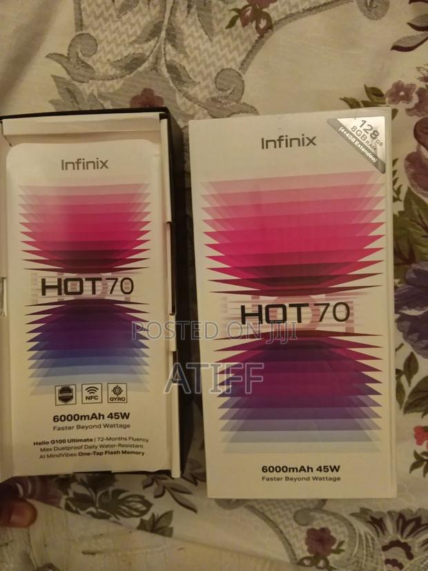 New Infinix Hot 70 128 GB Orange - thumbnail 2