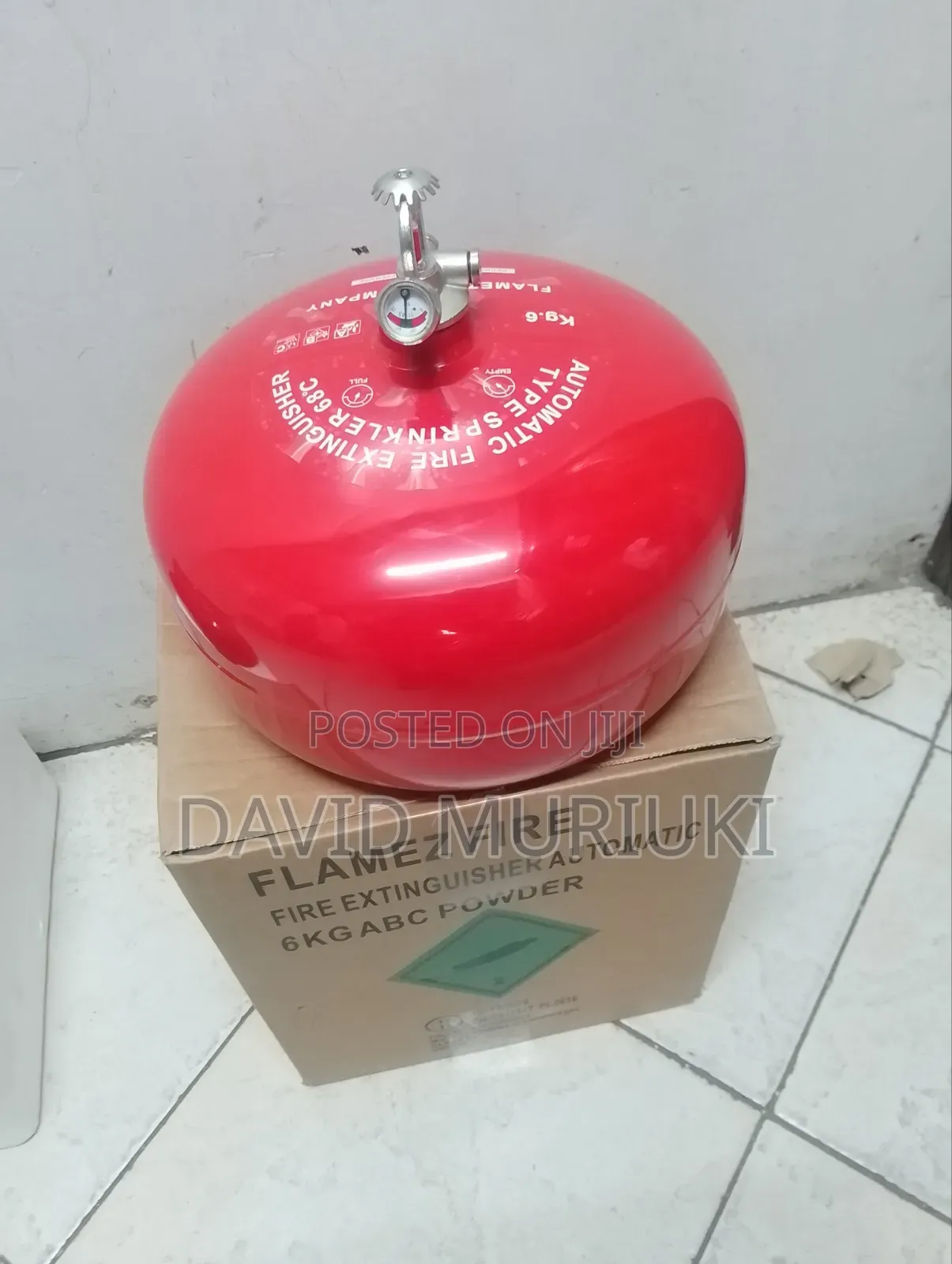 6kg Automatic Dry Powder Fire Extinguisher.