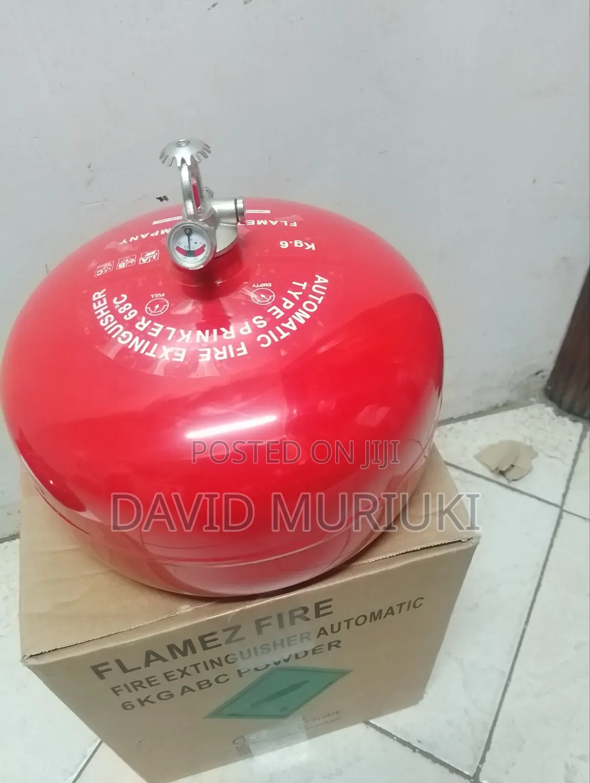 6kg Dry Powder Automatic Fire Extinguisher
