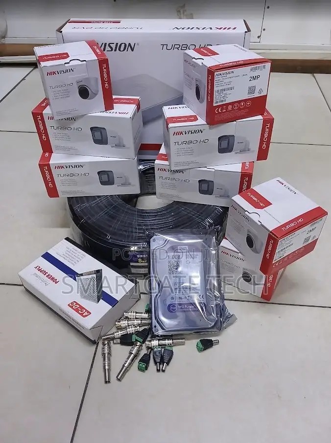 Hikvision 8 Channel DVR + 8 CCTV Cameras Full Security Kit