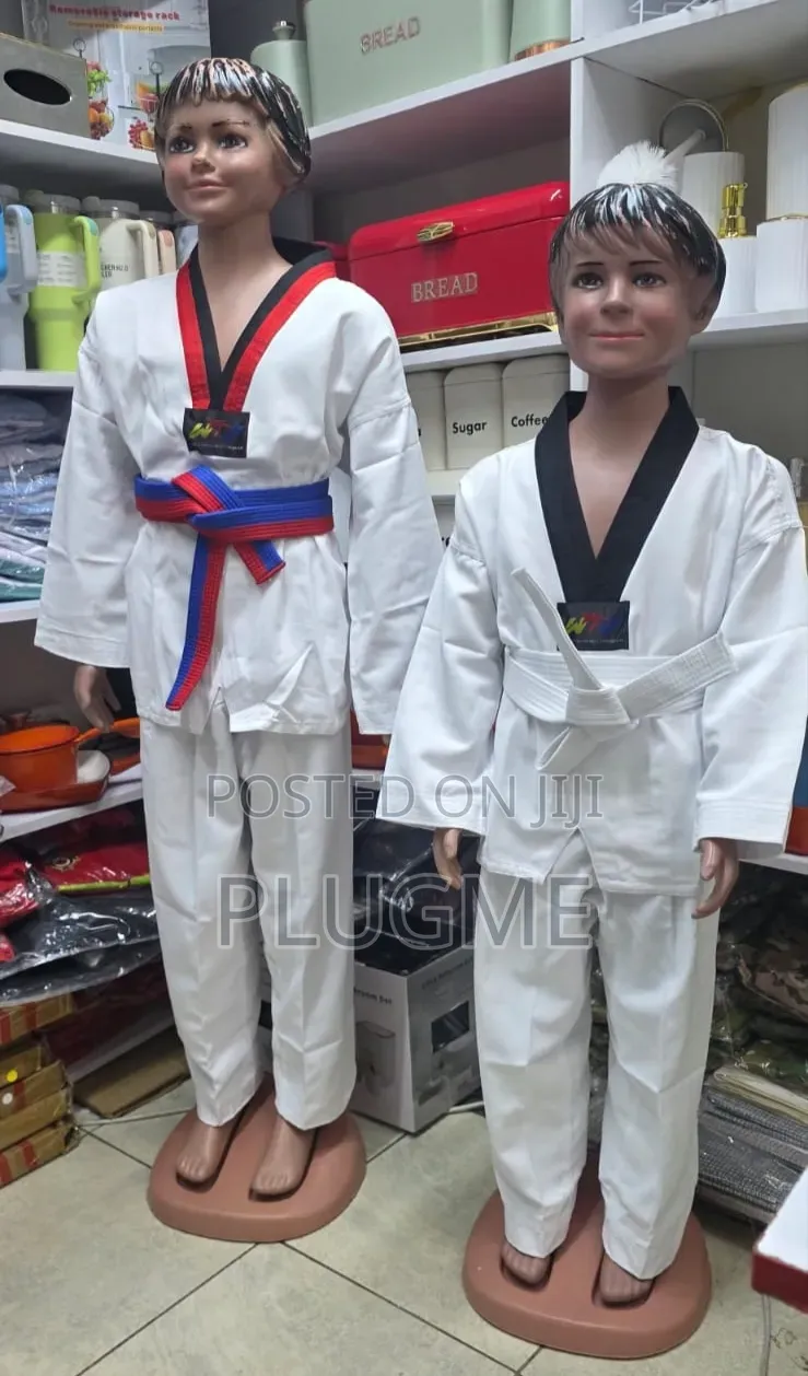 Kids Professional Taekwondo Costume(Black Stripe
